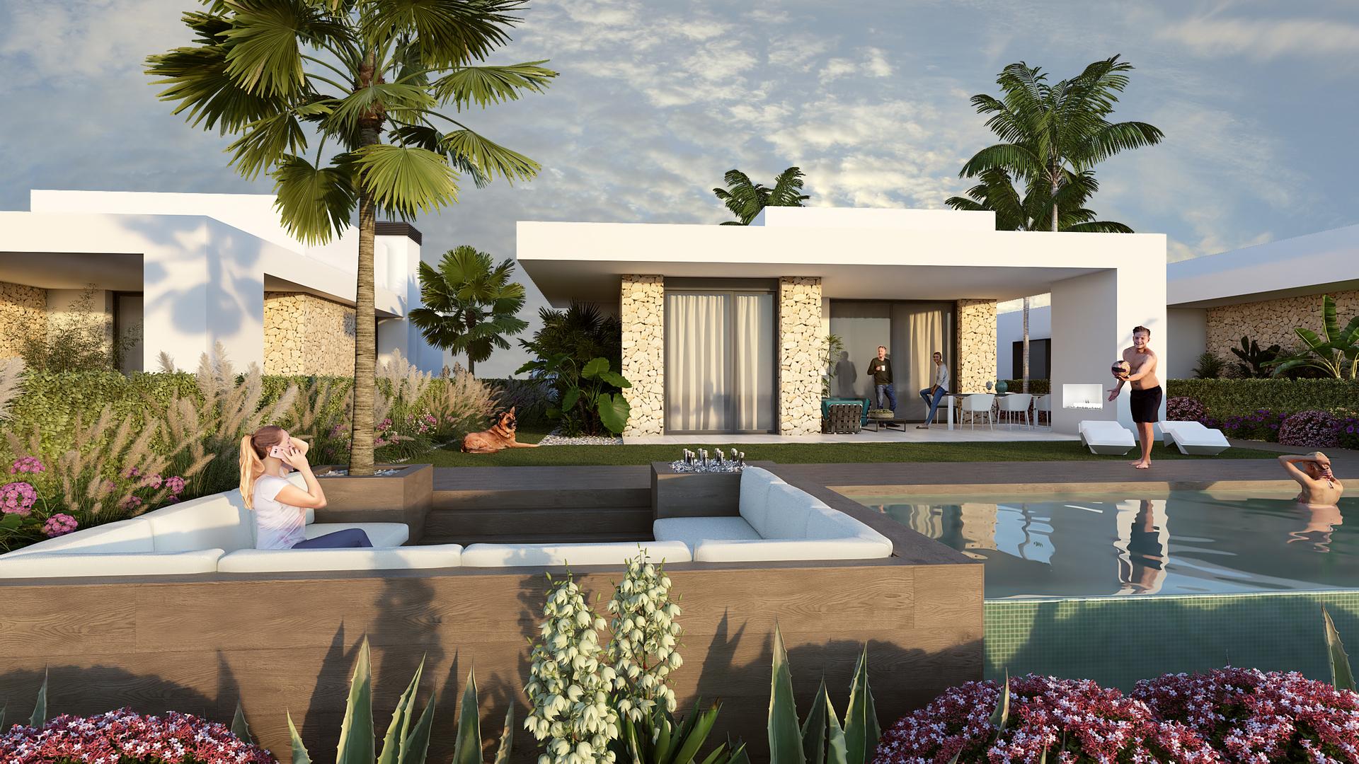 Main bedroom in 3-bedroom new-build villa, Algorfa