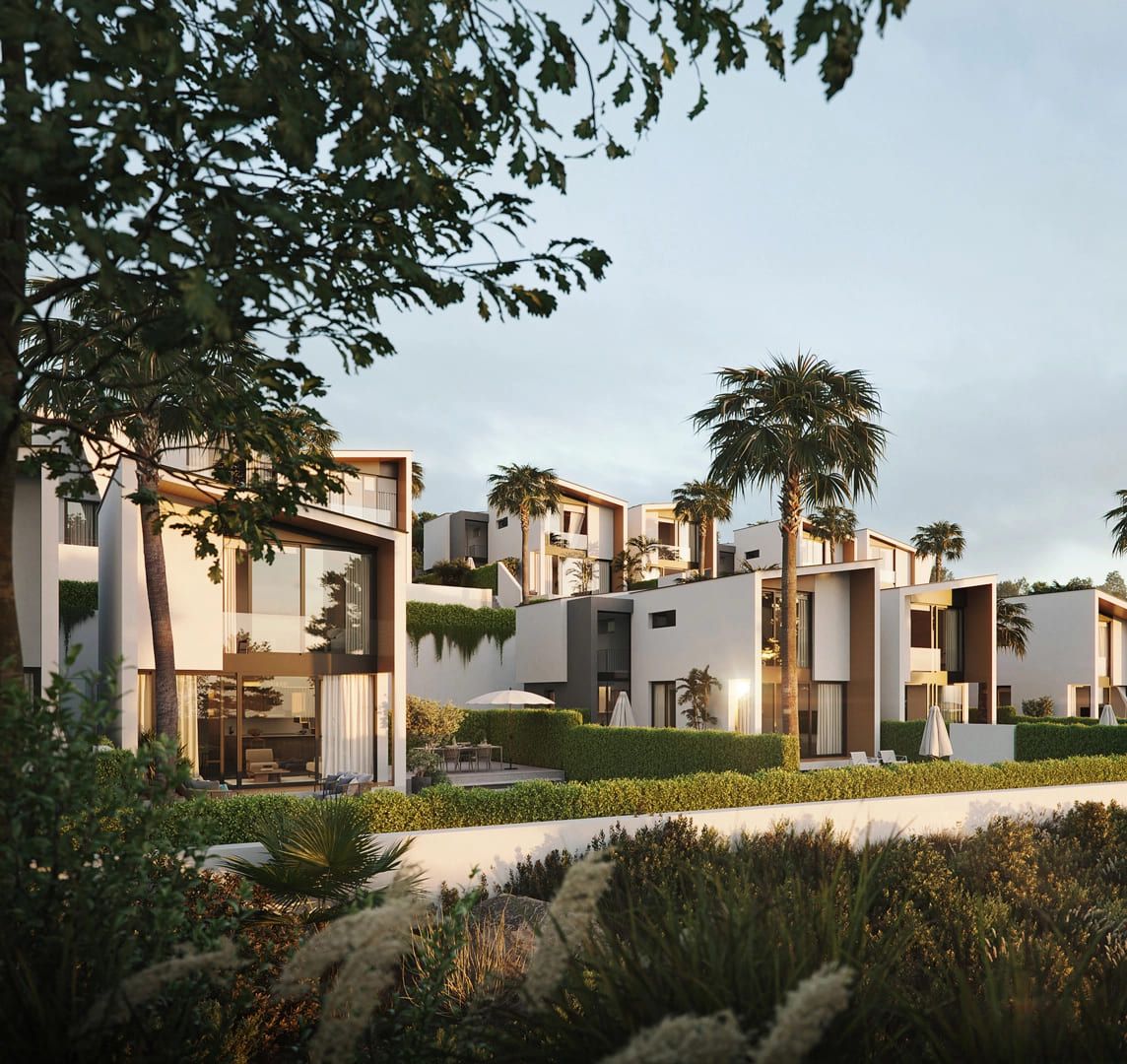 Garden or outdoor area of new-build villa, Calaburra, Mijas