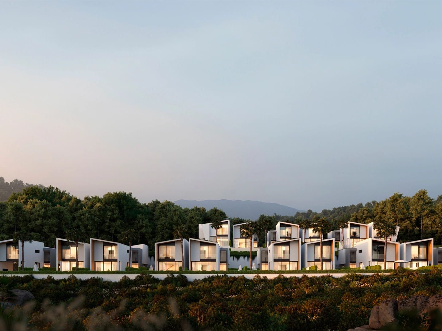Living area in 4-bedroom new-build villa, Calaburra, Mijas