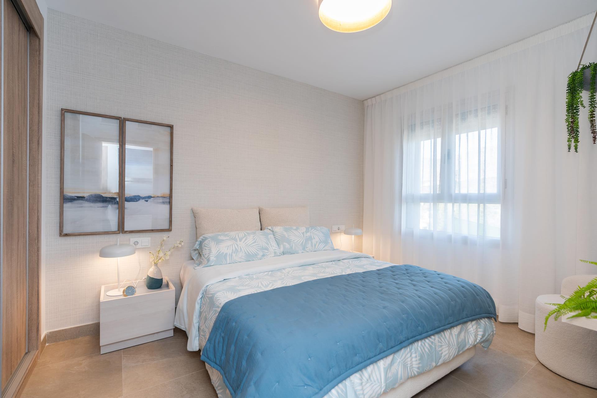 Kitchen worktop and appliances in new-build apartment, Estepona Golf