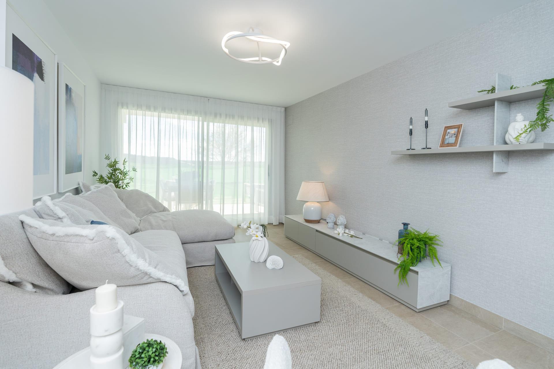 Kitchen cabinetry close-up in new-build apartment, Estepona Golf