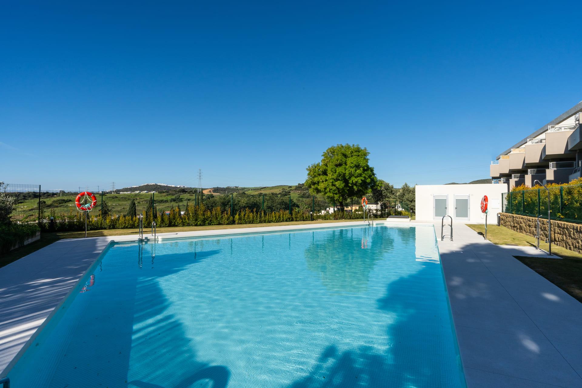 Communal area landscaping and pathways, Estepona Golf development