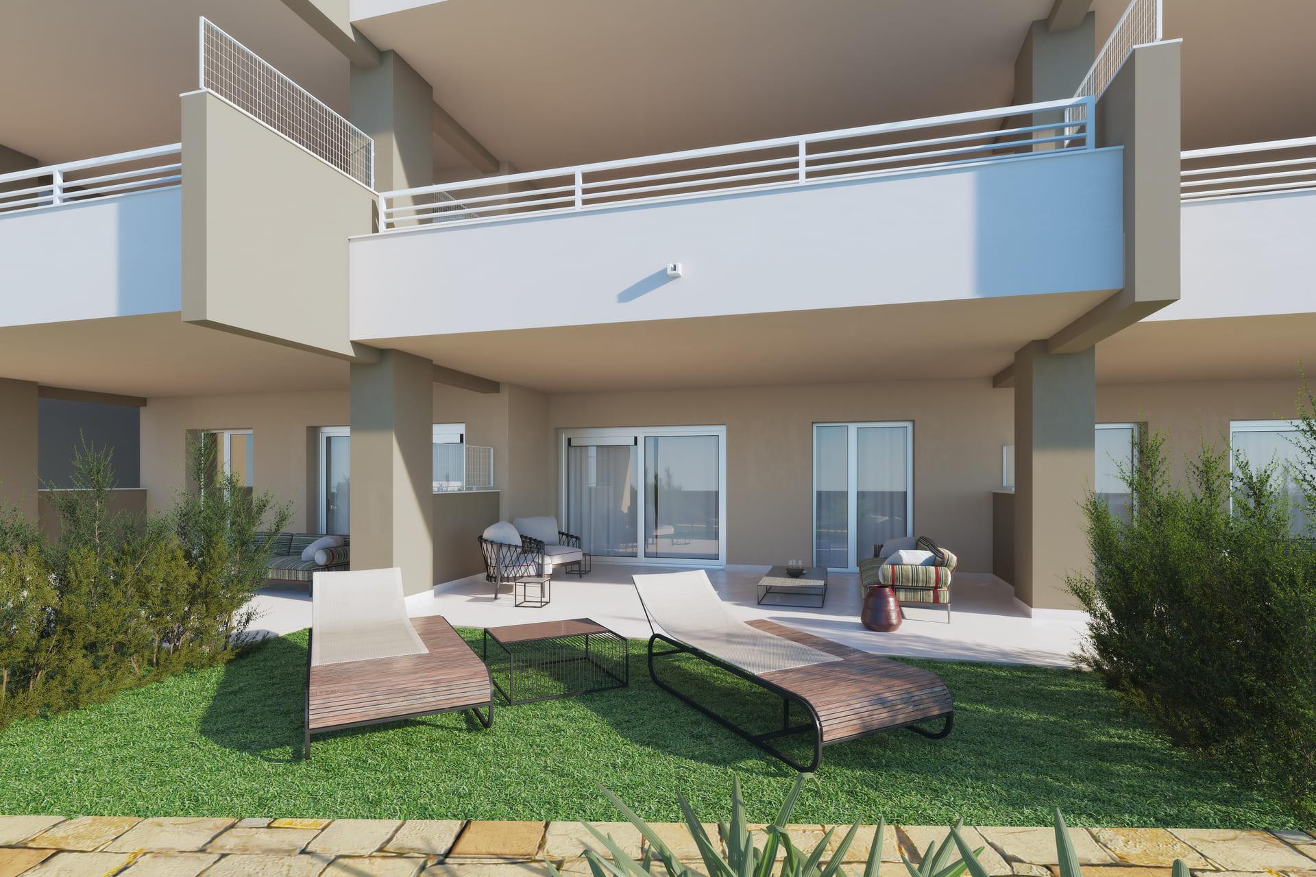 Main bedroom with built-in storage in new-build apartment, Estepona Golf