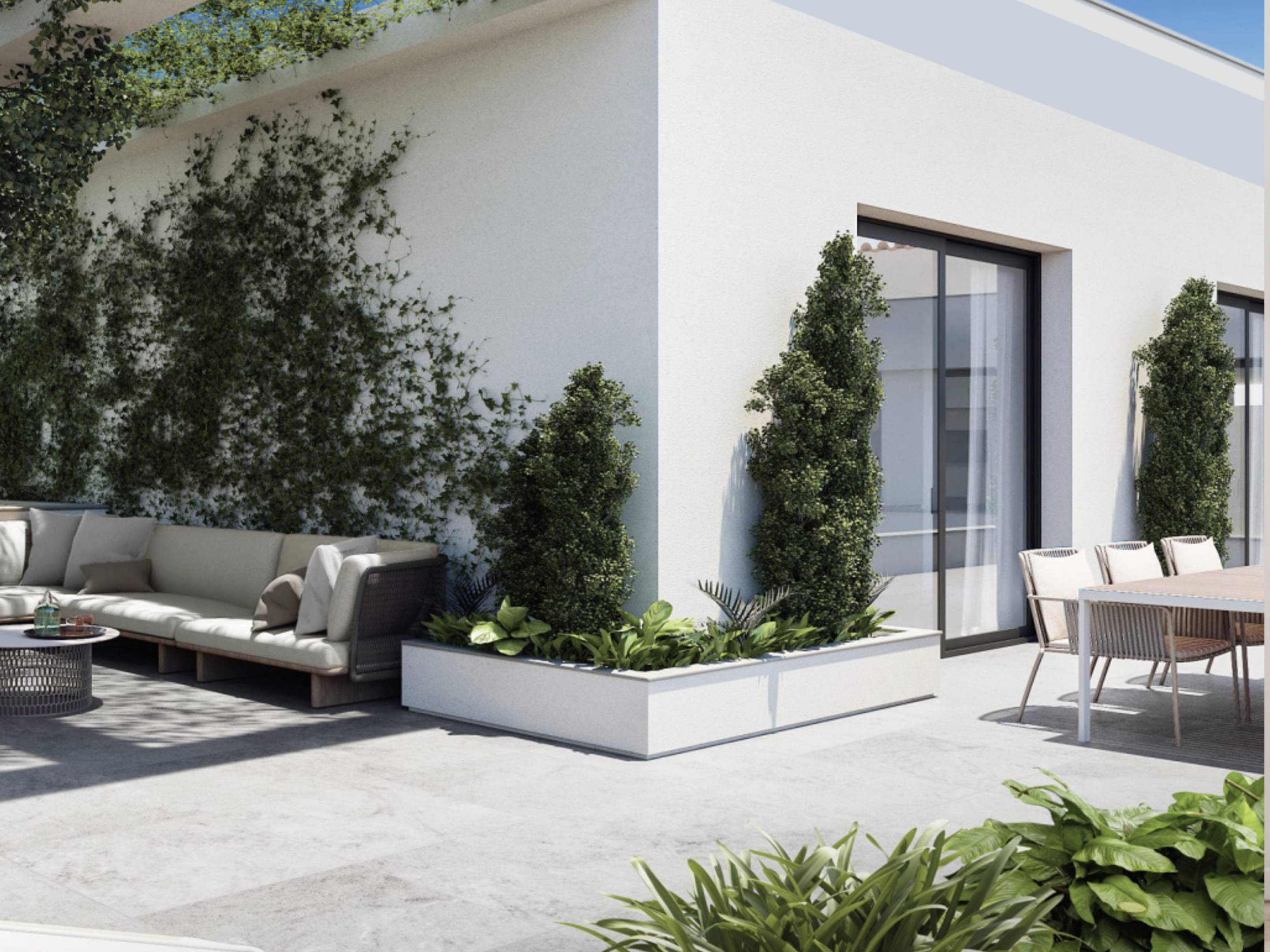 Floor plan of the 3-bedroom penthouse in Estacion de autobuses