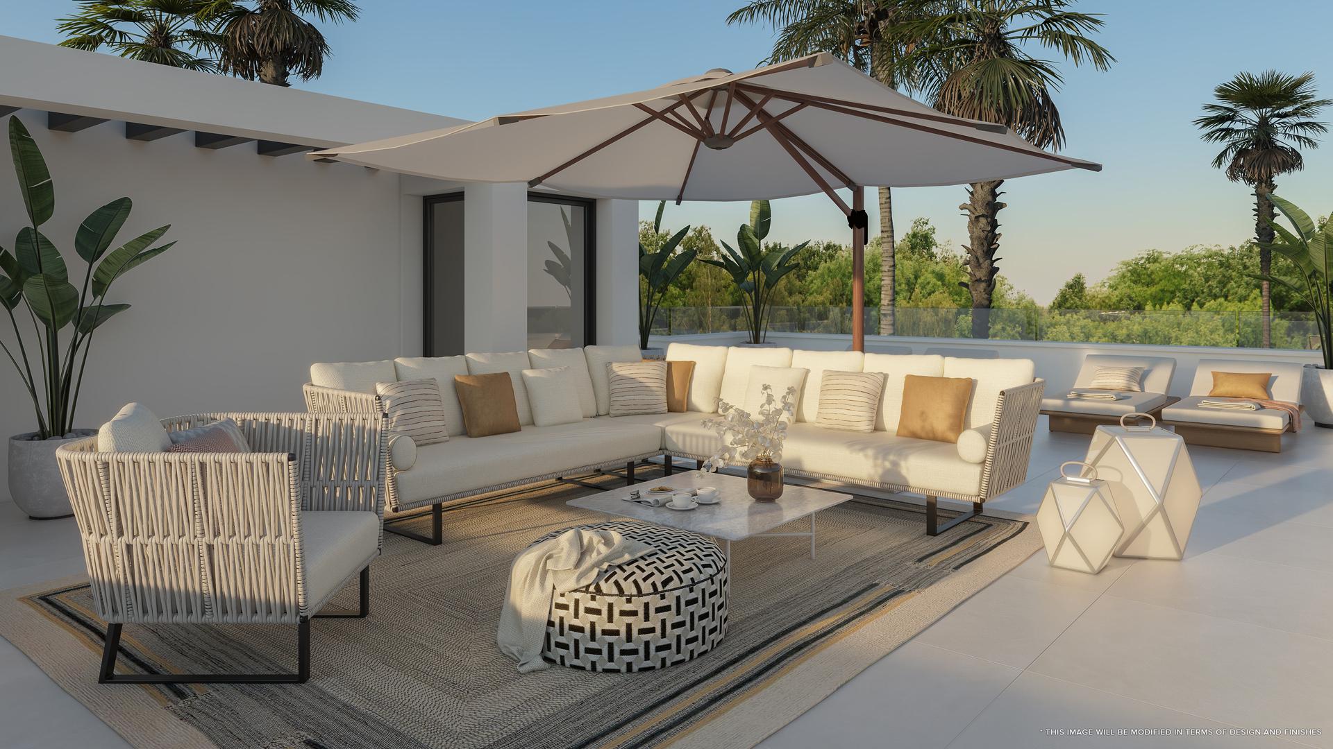 Garage or parking interior in new-build villa, Riviera del Sol