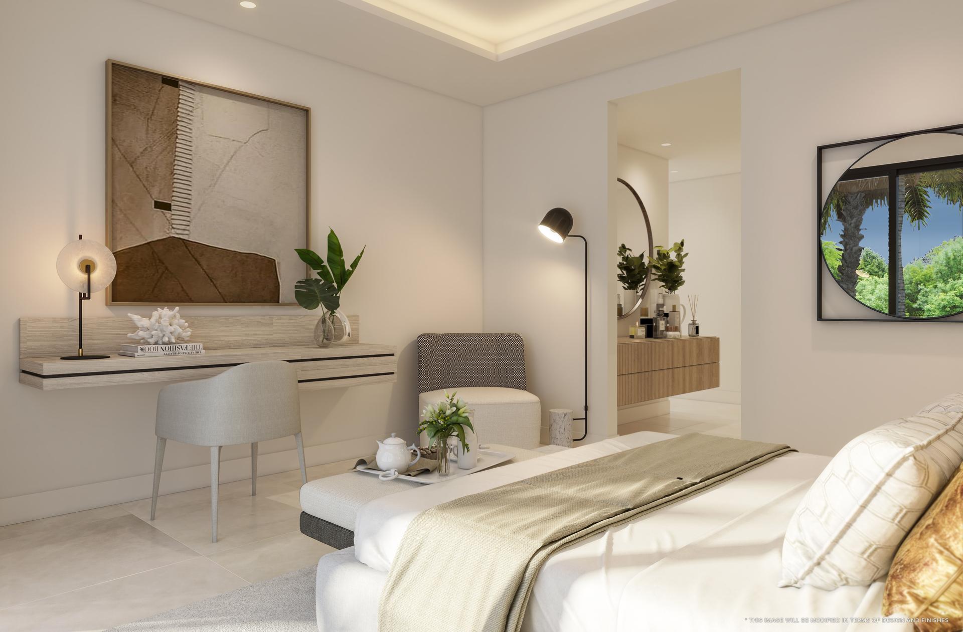 Bathroom with modern fittings in new-build villa, Riviera del Sol