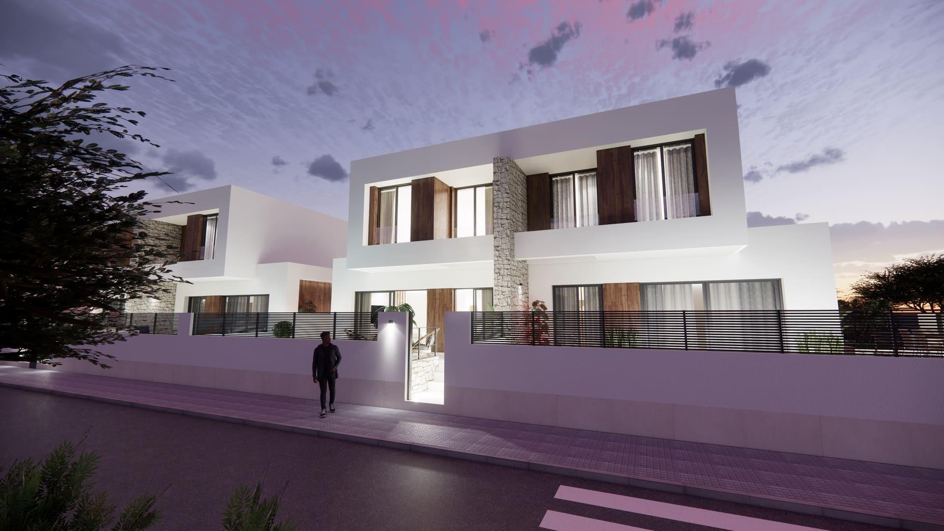 Window view from inside new-build villa in Dolores, Alicante