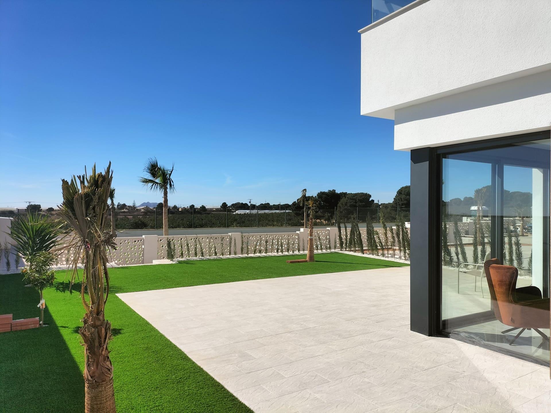 Staircase to solarium level in new-build villa, Pinar de Campoverde