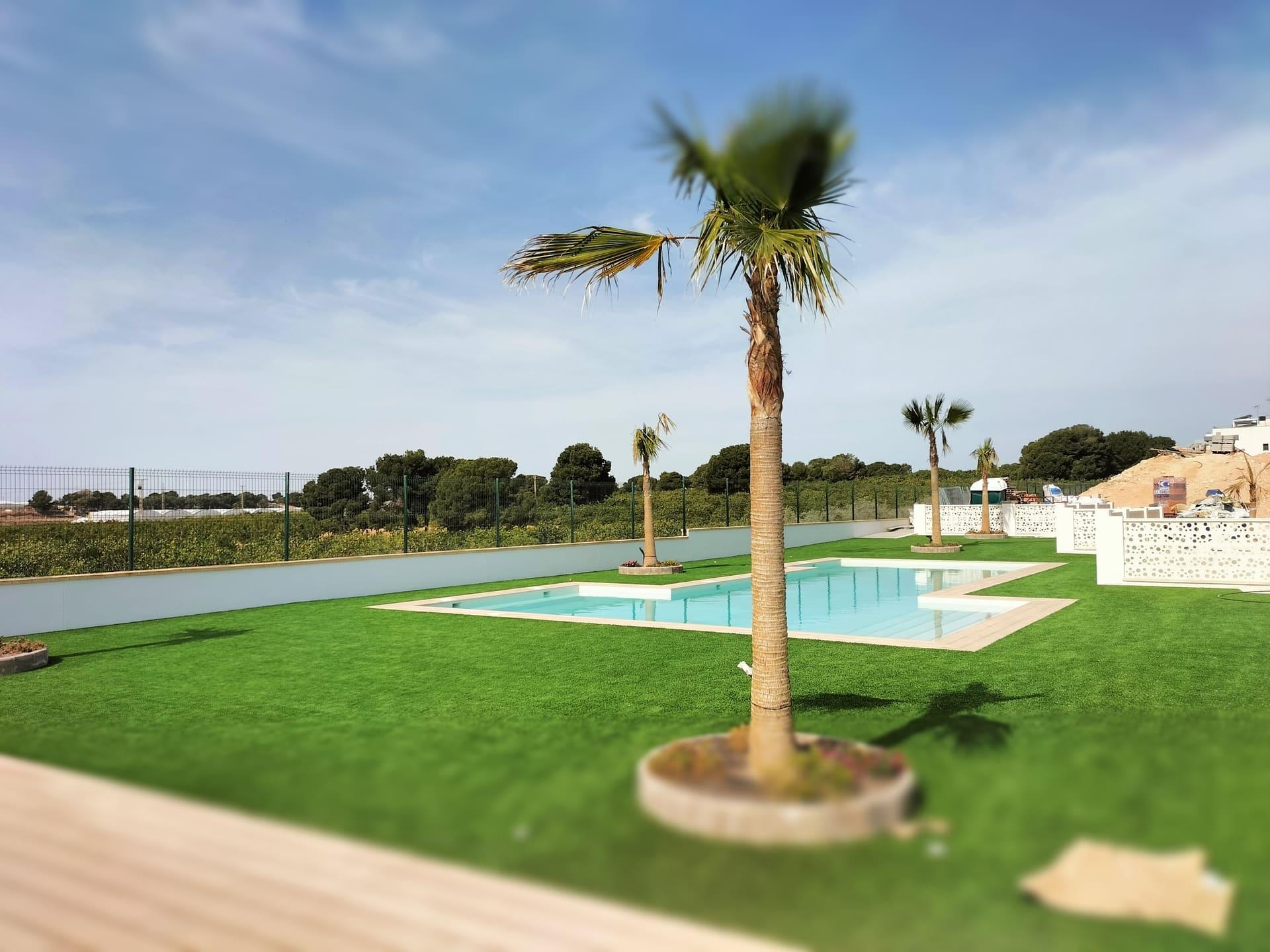Driveway and parking area in front of villa, Pinar de Campoverde