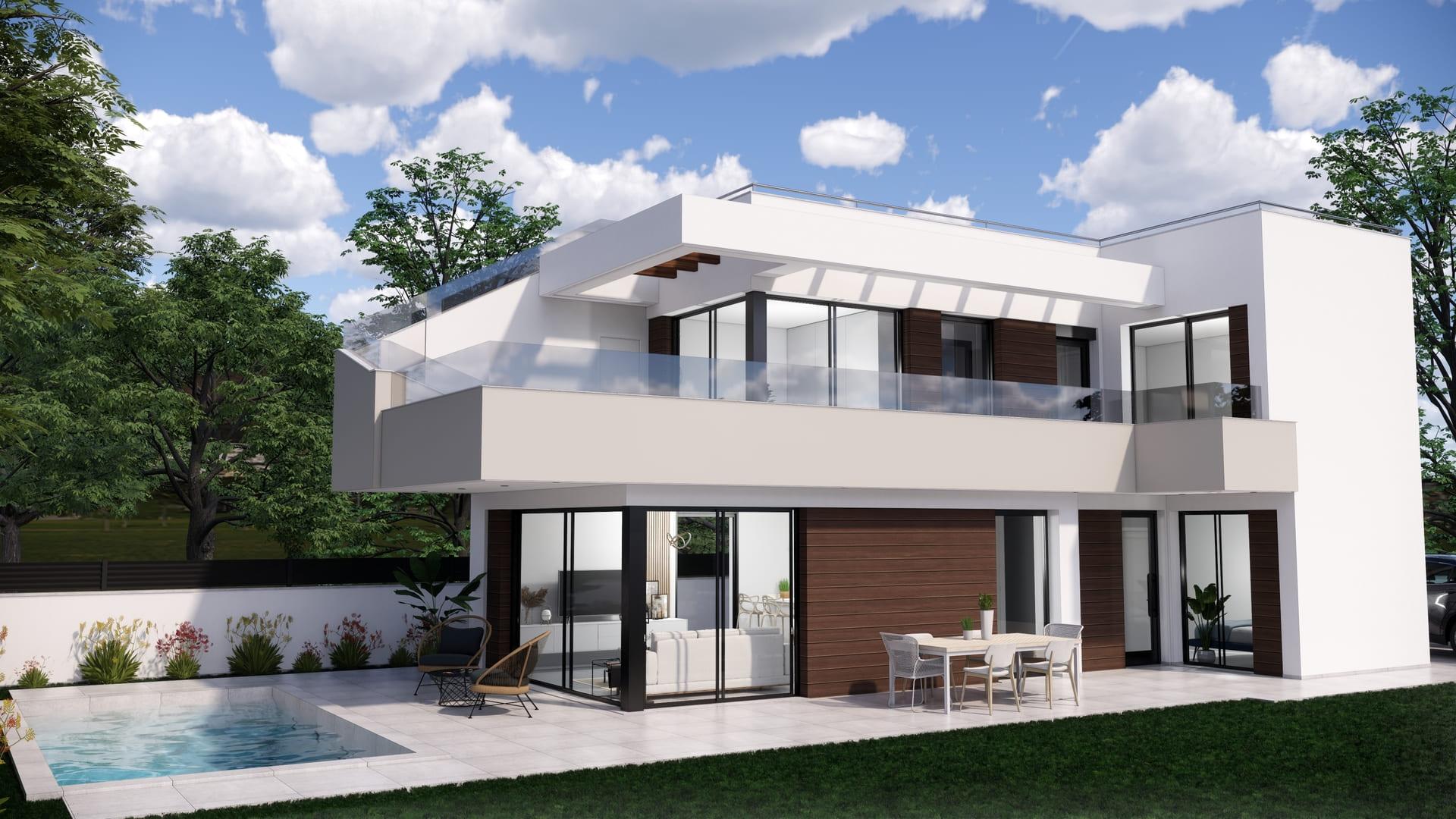 Kitchen worktops and fitted units in new-build villa, Pinar de Campoverde