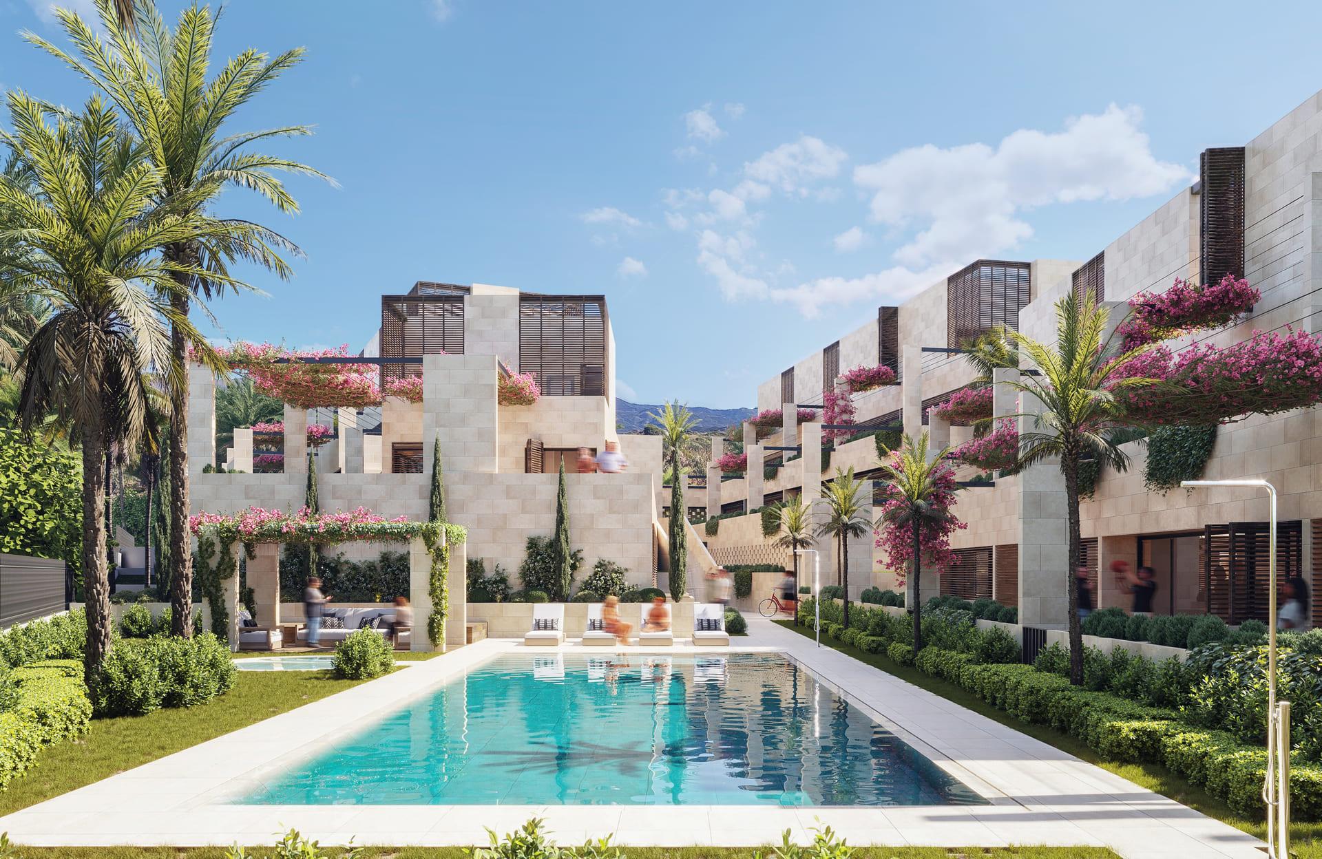 Penthouse for sale in Nueva Milla De Oro, Estepona - exterior view of new-build development