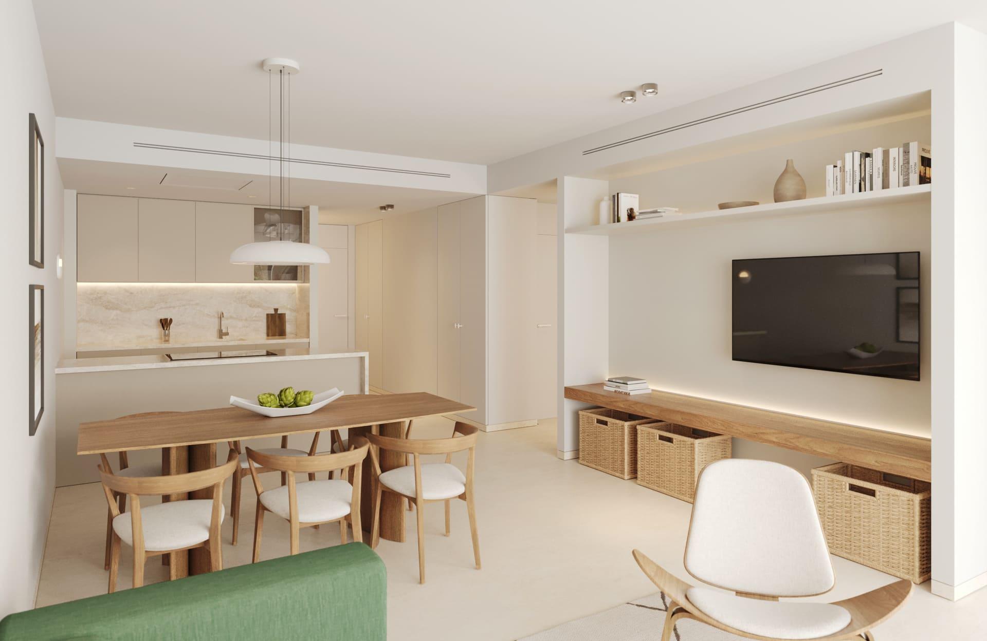Master bedroom in 3-bedroom penthouse, Nueva Milla De Oro, Estepona