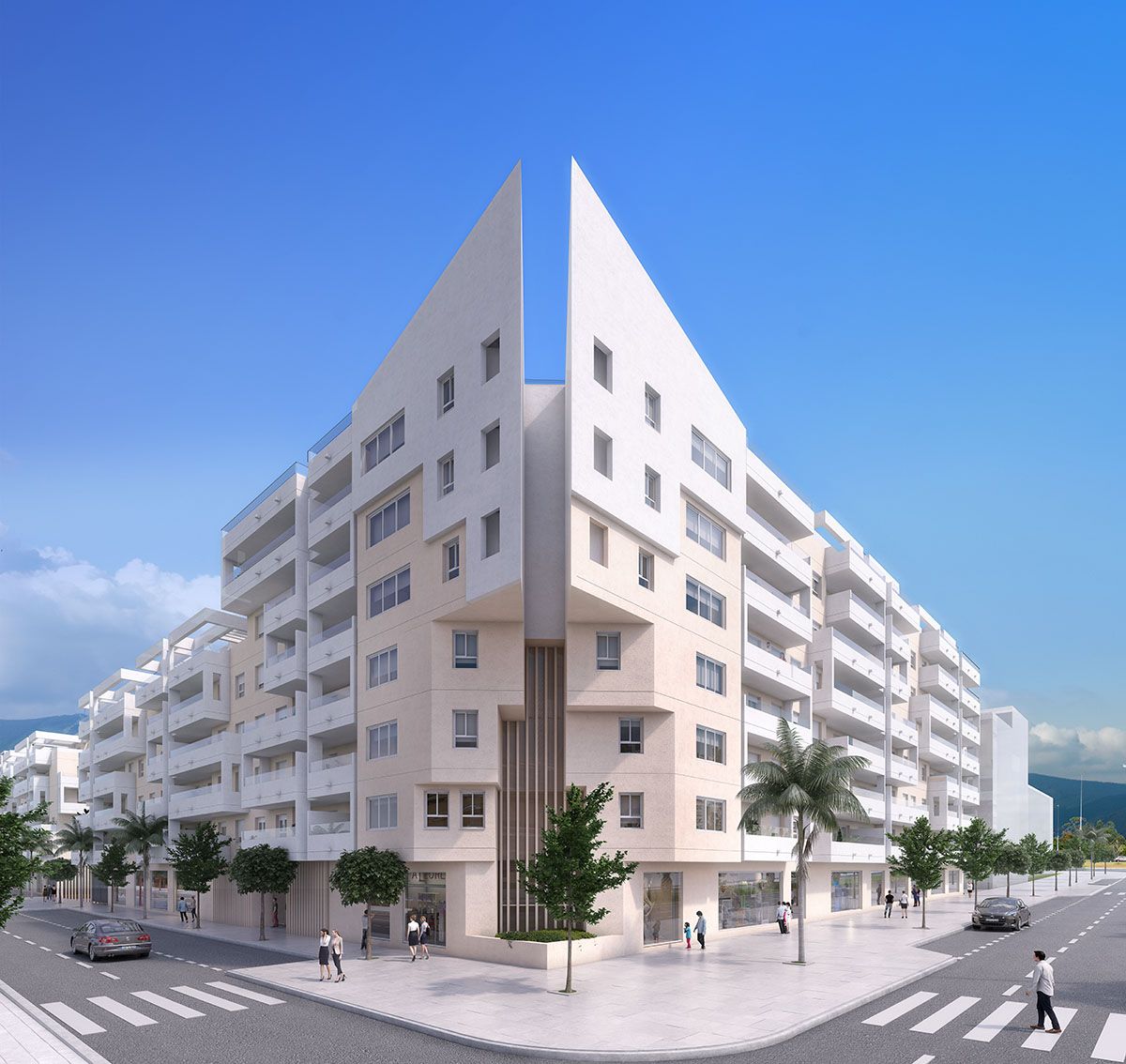 Floor plan of 86m2 2-bedroom apartment, Rodeo Alto, Marbella