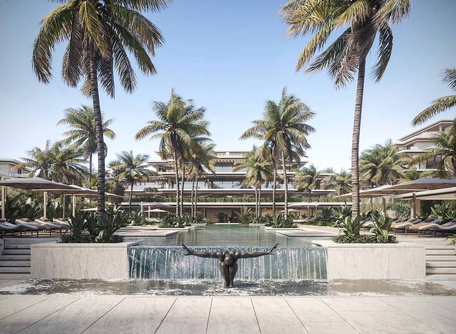 Site plan or overview of Whater Gardens new-build complex, Estepona