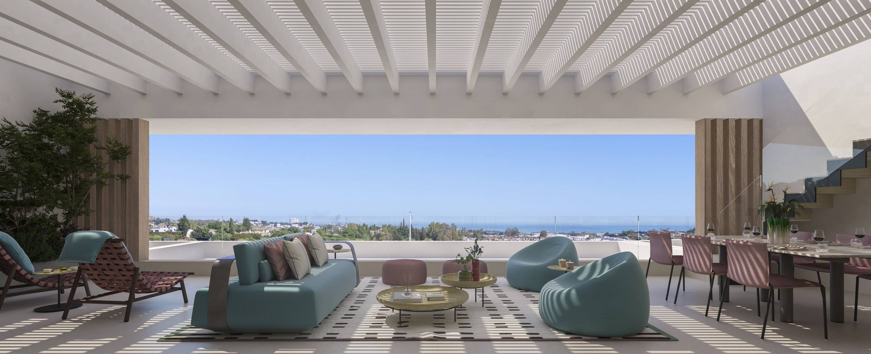 Master bedroom in 2-bedroom apartment, Los Almendros, Benahavis