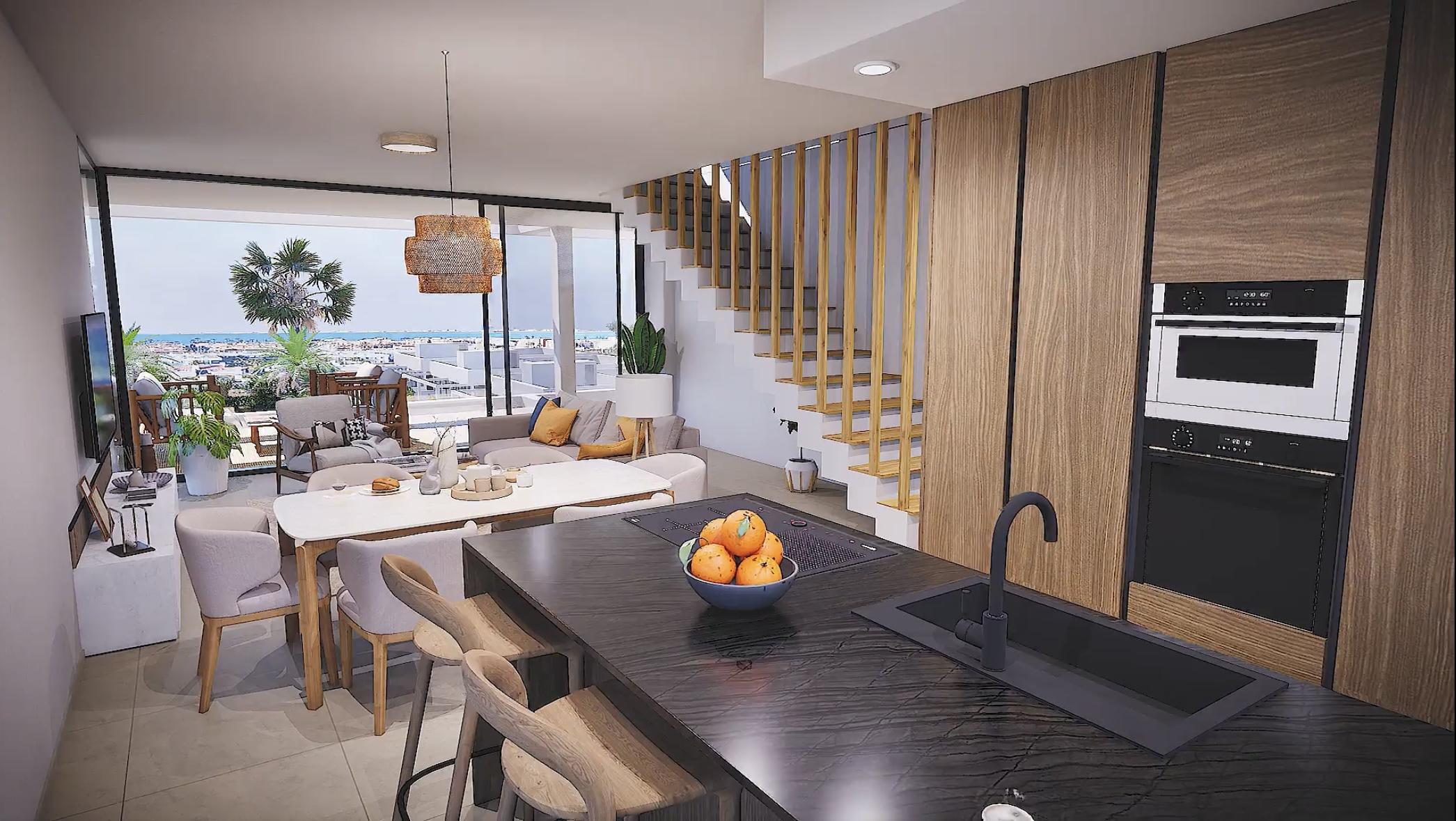 Hallway of the penthouse in Islas Menores-Mar de Cristal, Cartagena (view 22)