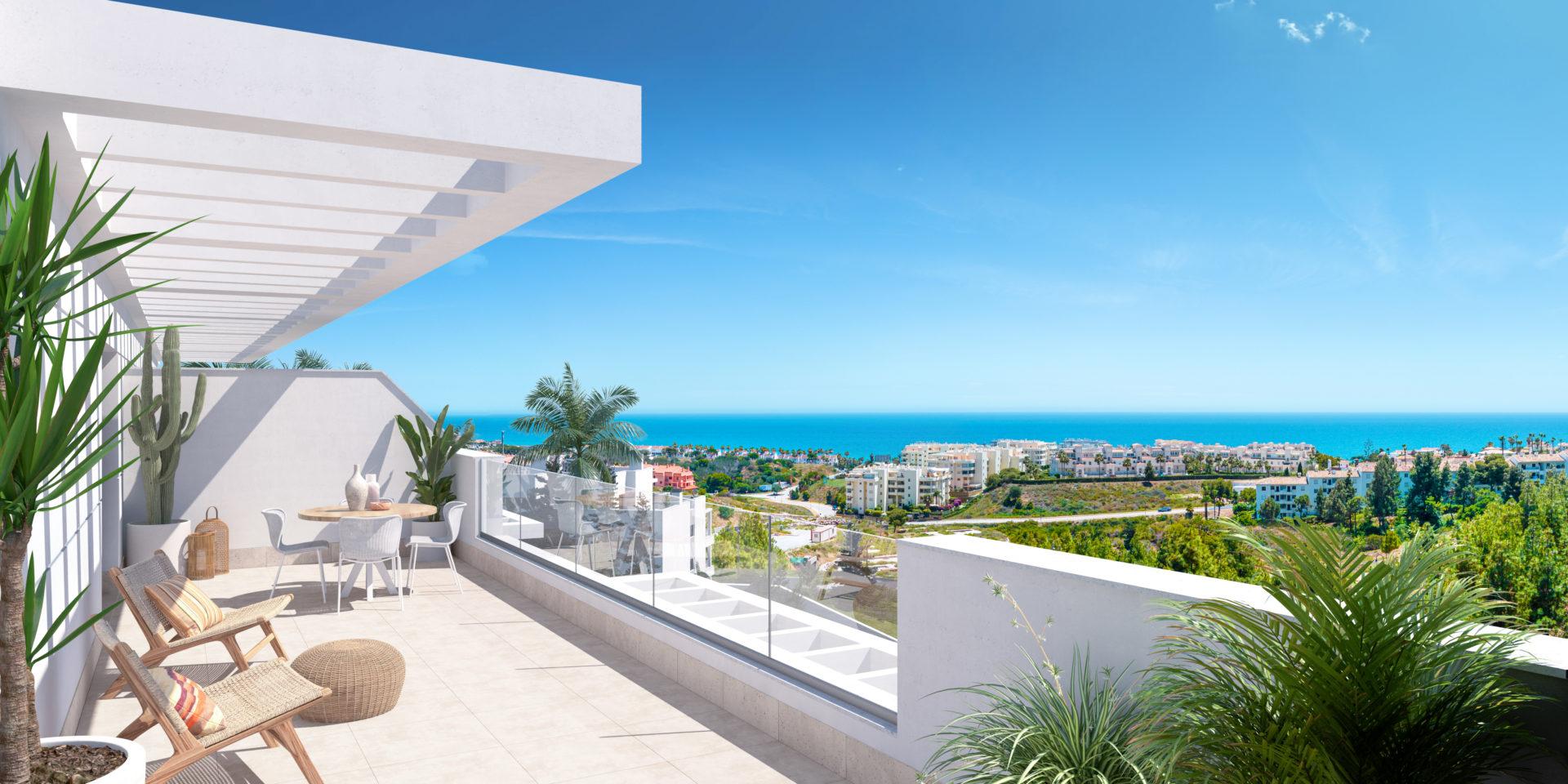 Apartment for sale in Calaburra, Mijas - exterior view of new-build development