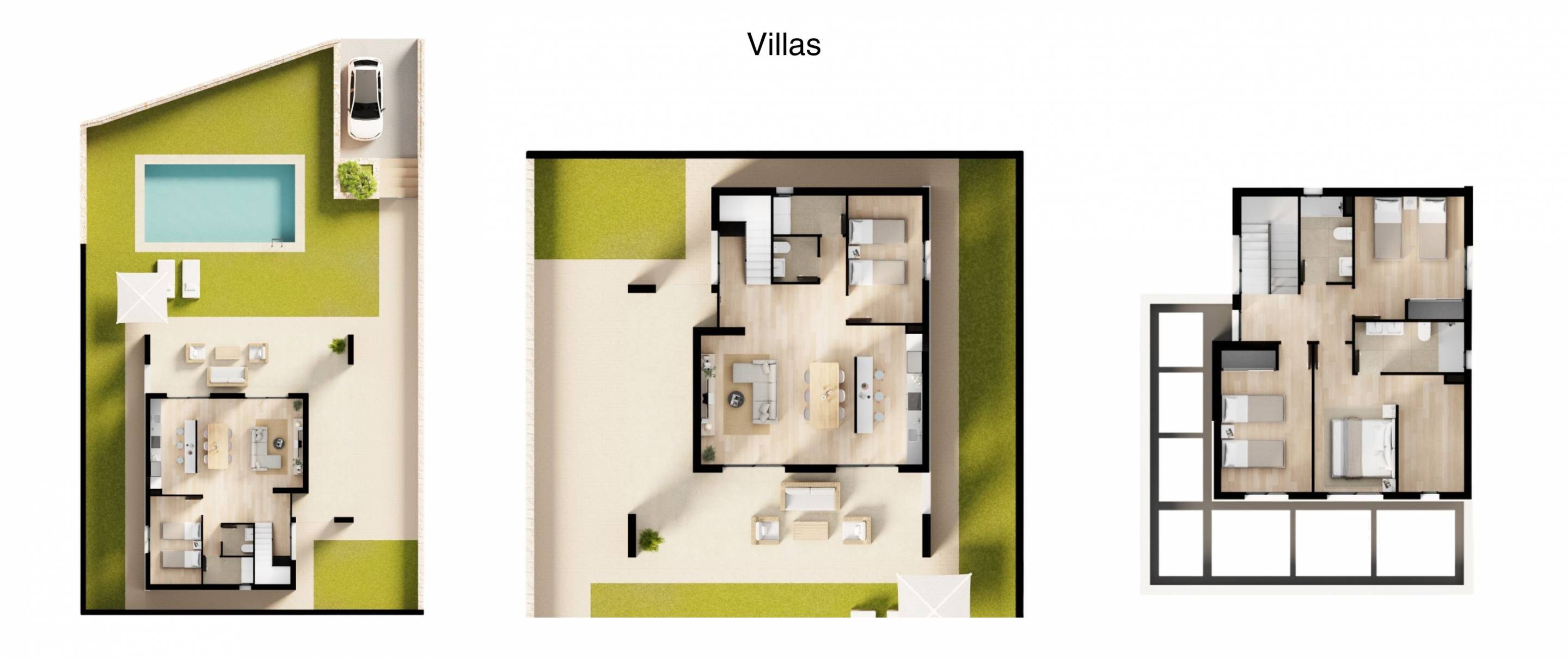 Aerial or elevated view of villa development, Balcón de Finestrat