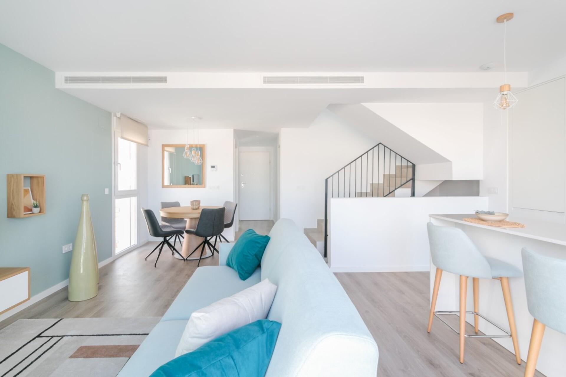 Living area in 4-bedroom new-build villa, Balcón de Finestrat