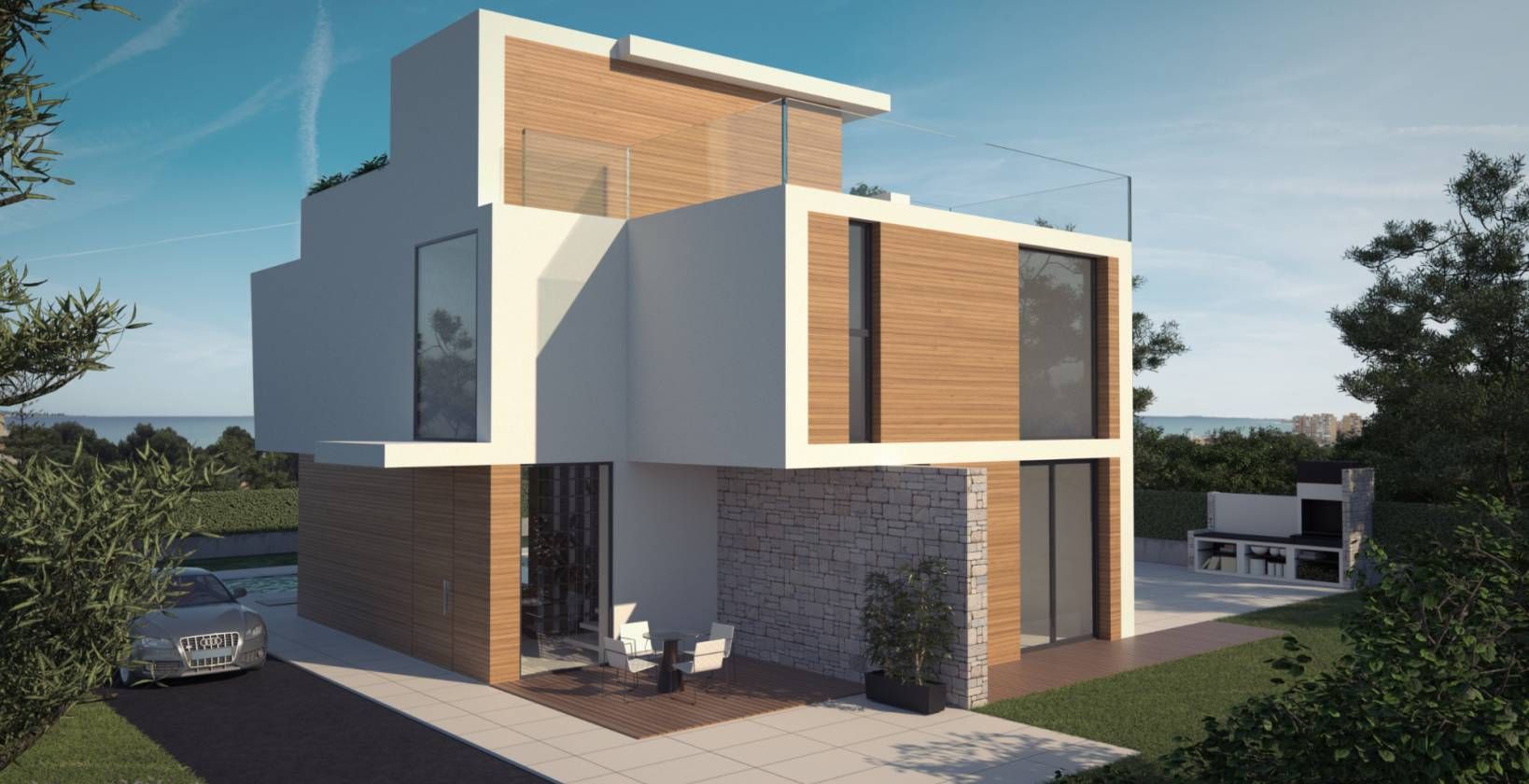 Main bedroom in 4-bedroom new-build villa, Campoamor, Orihuela Costa