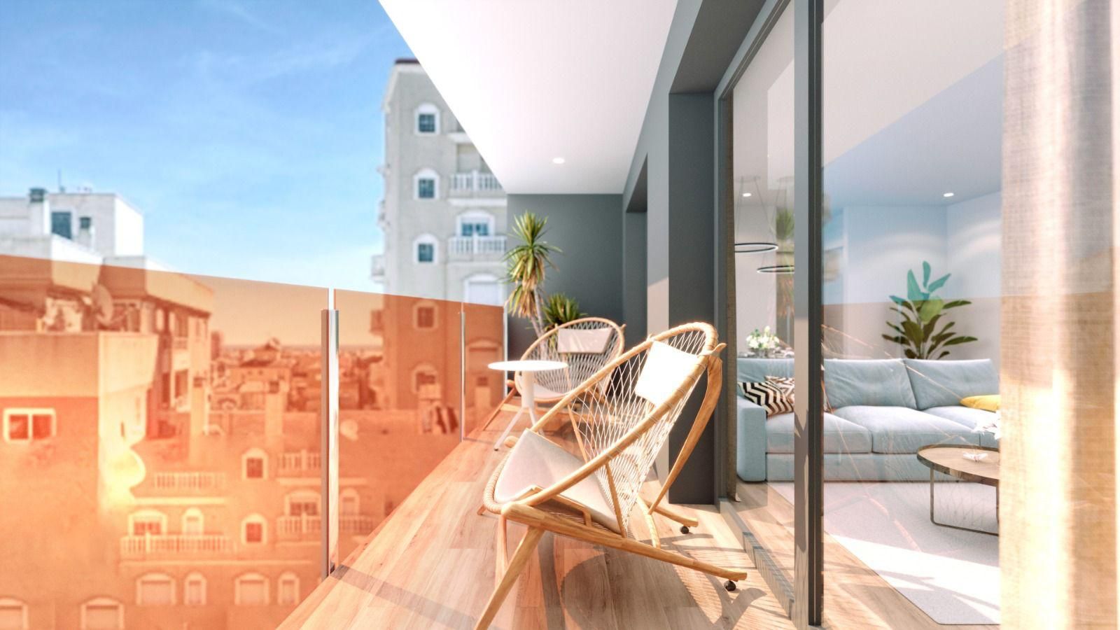 Rooftop solarium area in new-build penthouse, Centro, Torrevieja