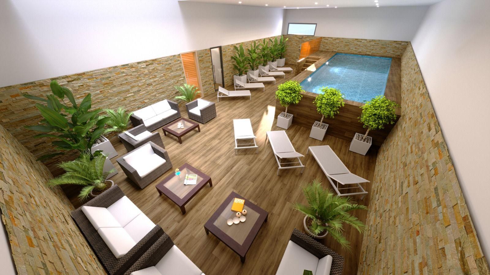 Rooftop solarium paved area, new-build penthouse, Centro, Torrevieja