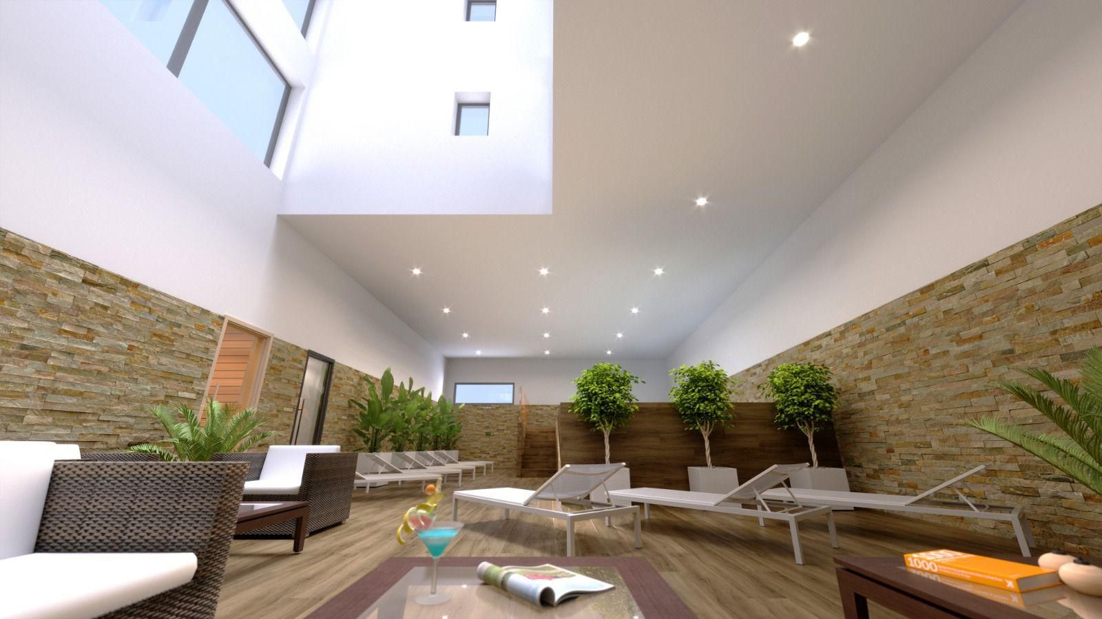 Living area natural light in 2-bedroom penthouse, Centro, Torrevieja