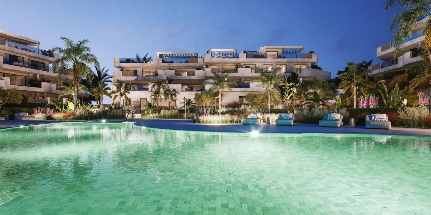 Development exterior and communal area, Arroyo Vaquero, Estepona