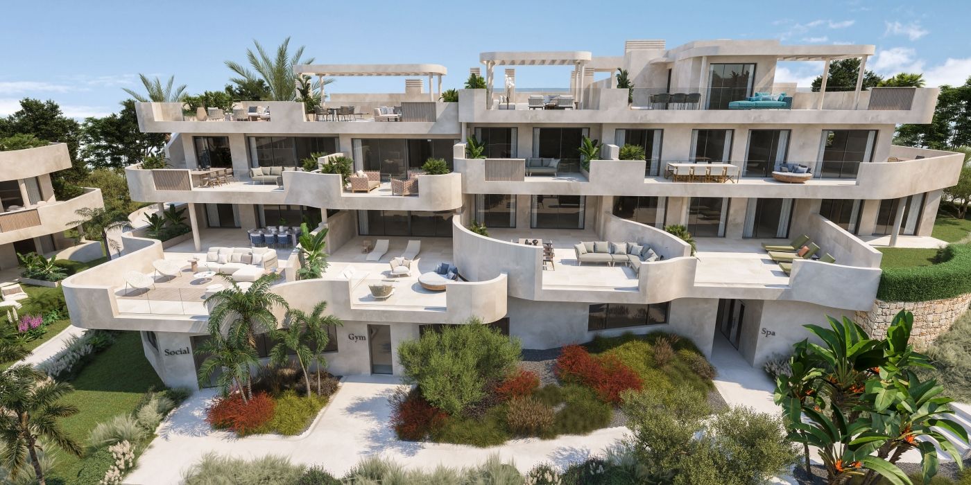 Private solarium terrace of penthouse in Arroyo Vaquero, Estepona