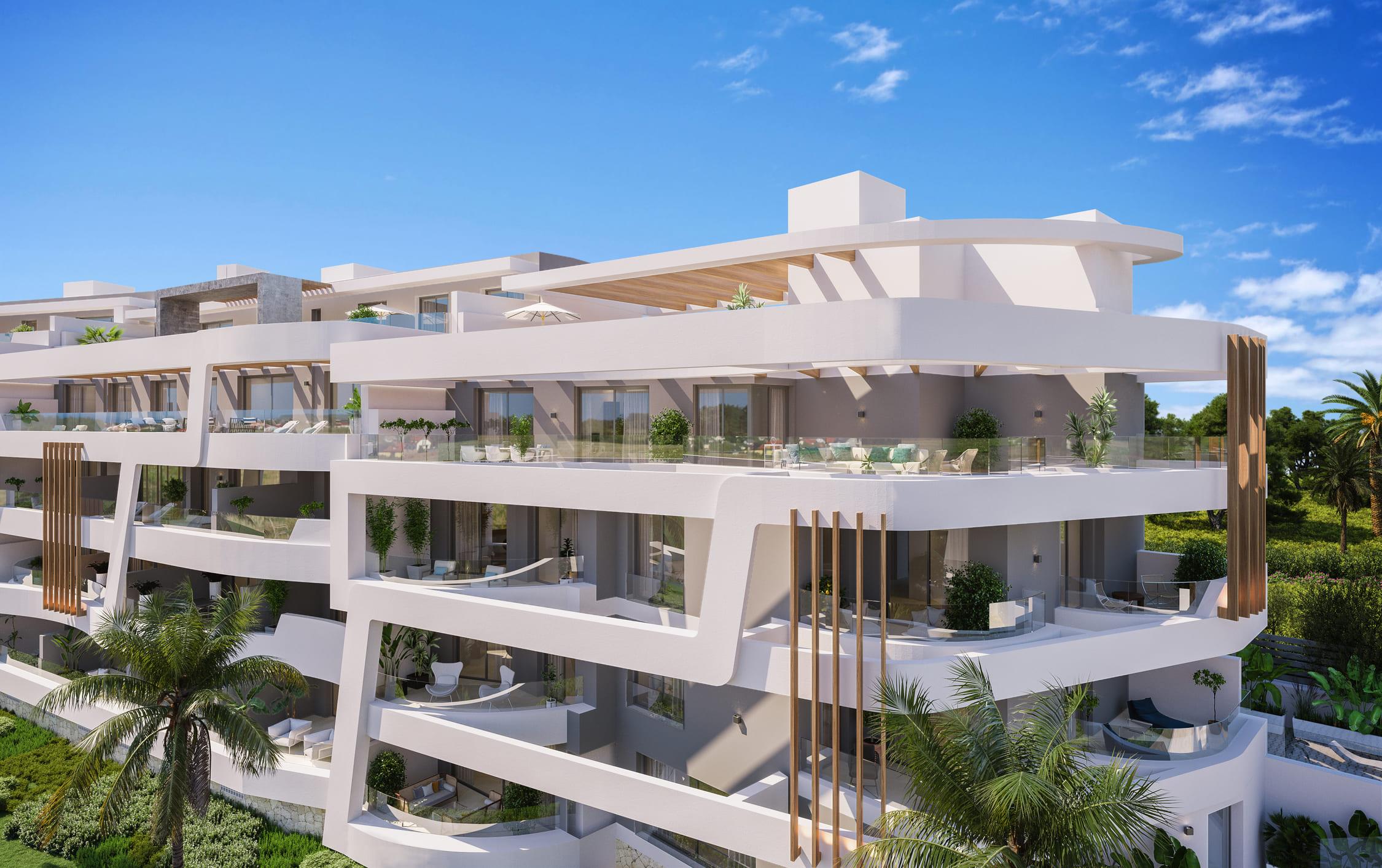Kitchen in 3-bedroom new-build apartment, Guadalmina Alta, Marbella