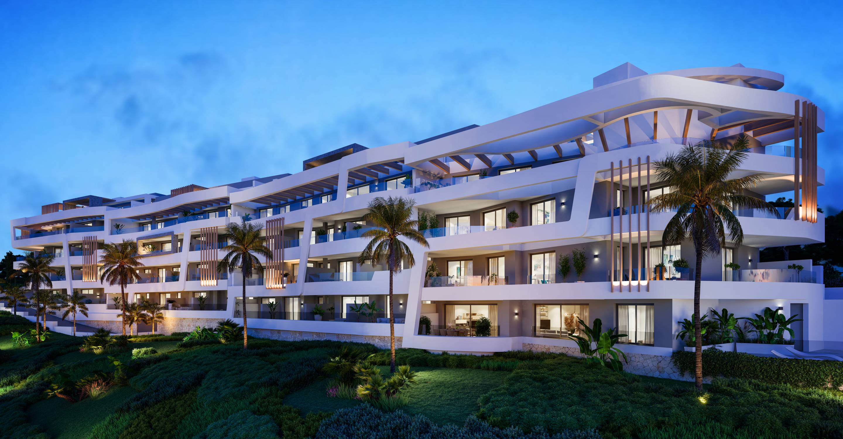 Underground parking space in new-build apartment development, Guadalmina Alta, Marbella