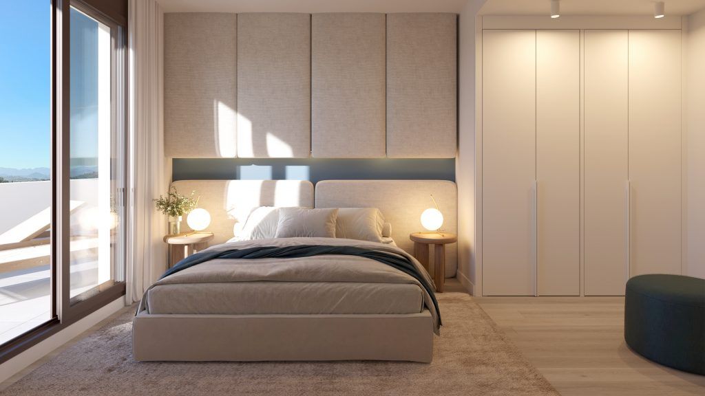 Second bedroom with built-in wardrobe