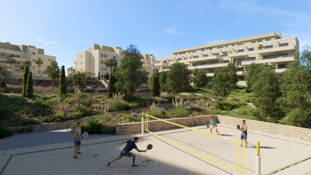 Access road and entrance area