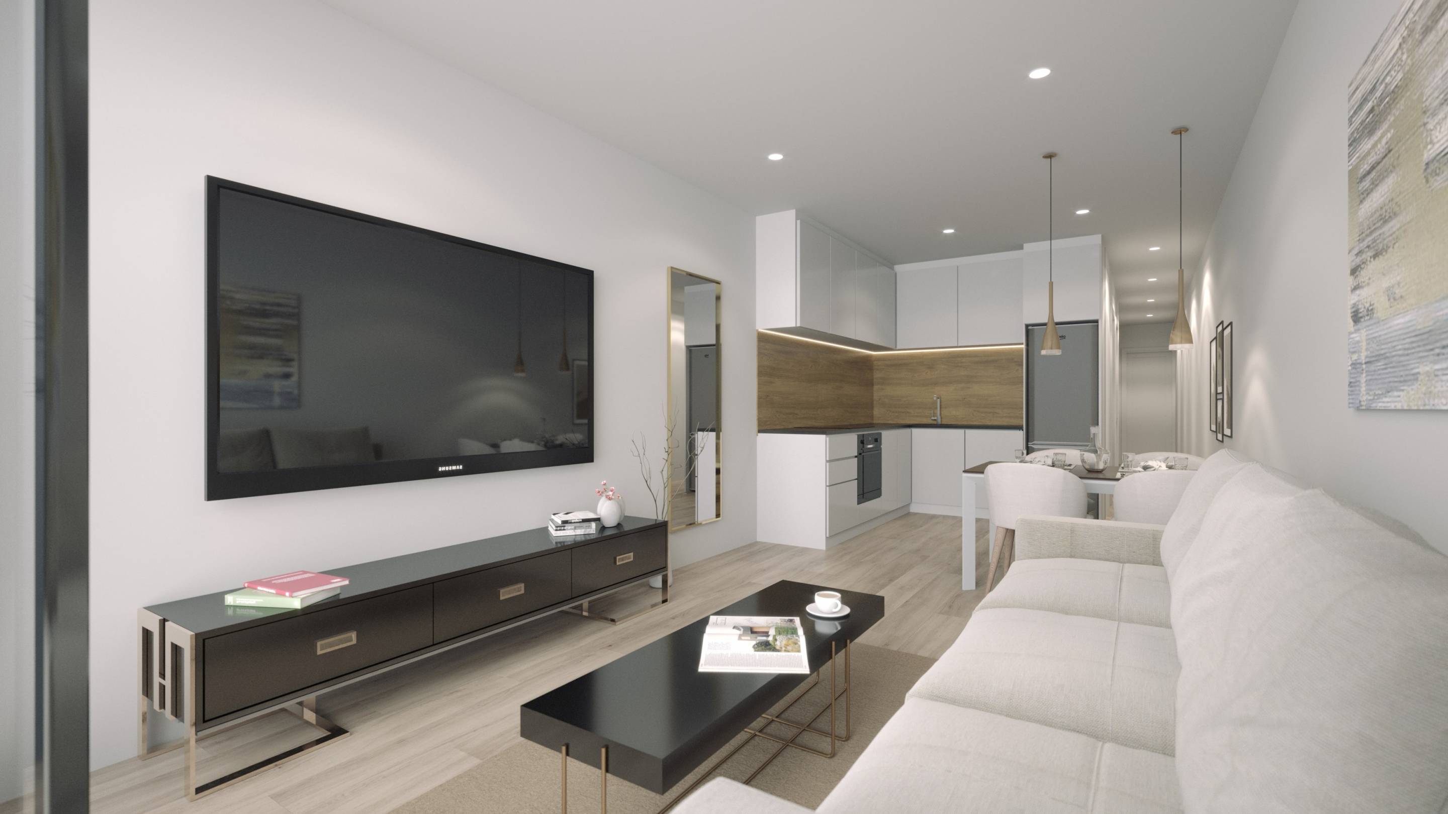 Close-up of kitchen fixtures in new-build apartment, Centro, Torrevieja