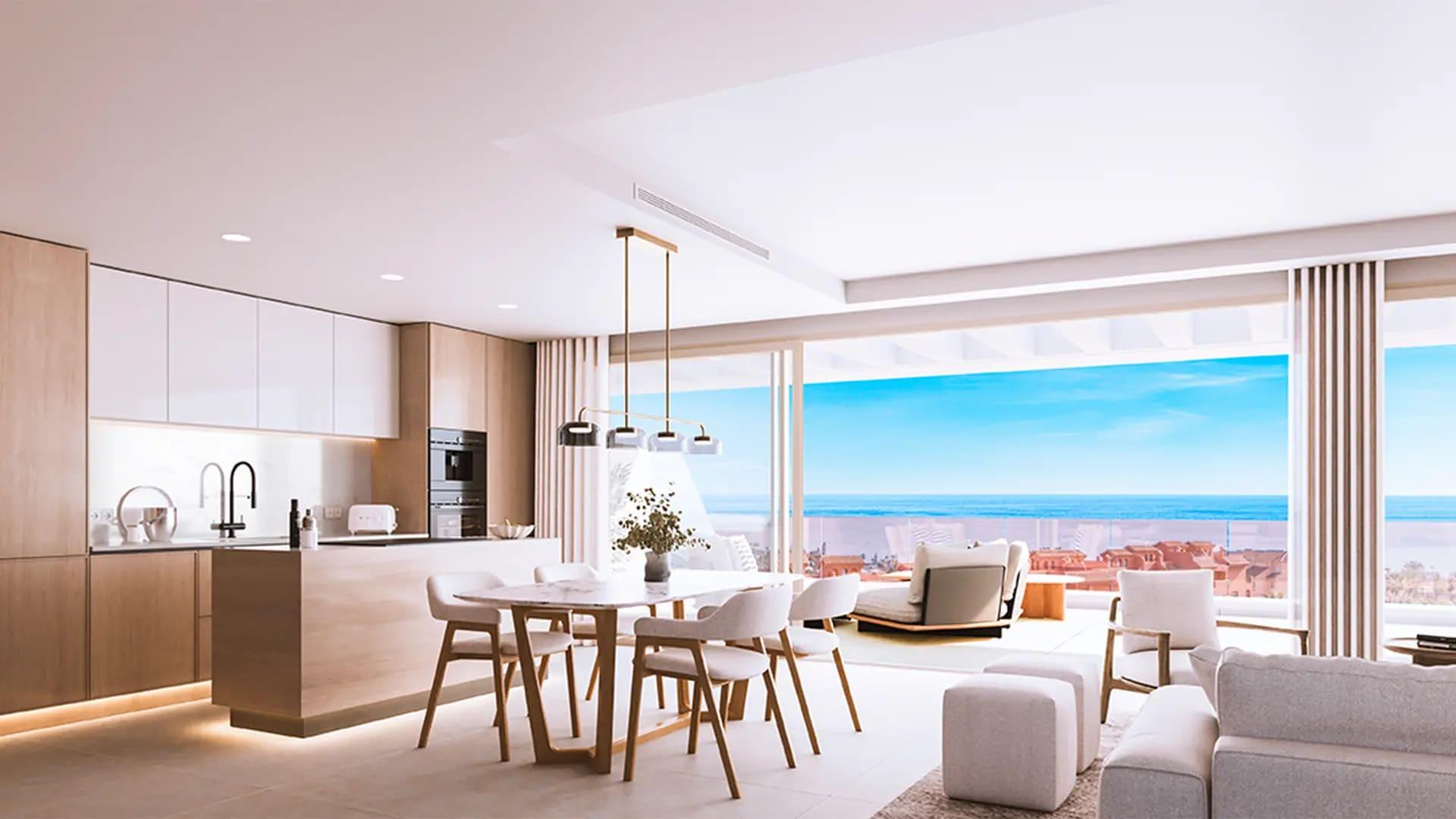 Floor plan of 3-bedroom penthouse, La Galera, Estepona
