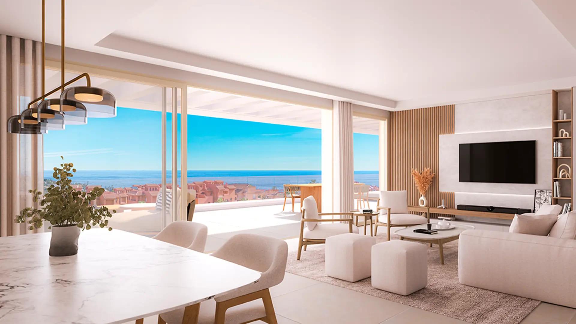 Kitchen in 3-bedroom penthouse, La Galera, Estepona