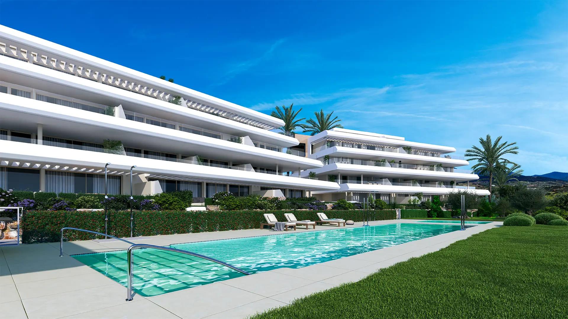 Main bedroom in 3-bedroom penthouse, La Galera, Estepona
