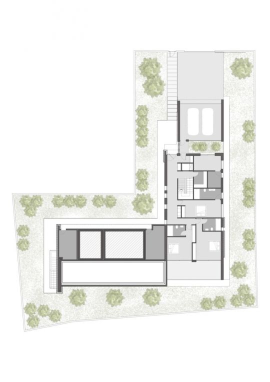 Floor plan - ground floor layout of 4-bedroom villa in Moravit-Cap Blanc