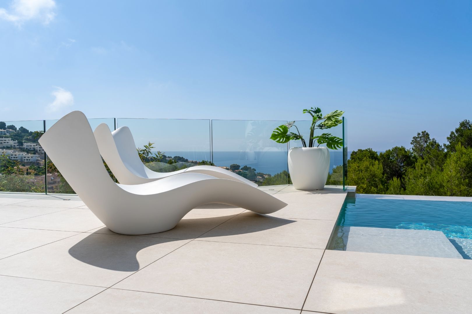 Terrace area in new-build villa, Altea la Vella, Altea
