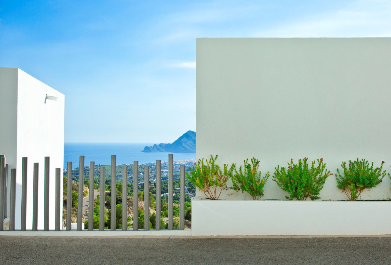 Roof terrace level of new-build villa, Altea la Vella, Altea