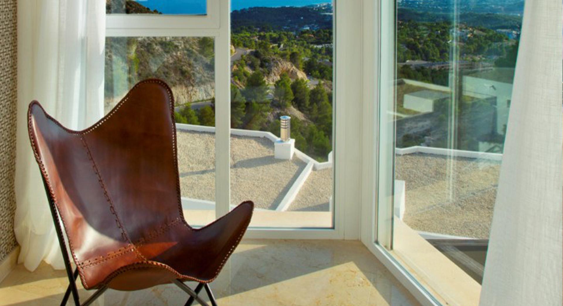Wide exterior shot of new-build 4-bedroom villa, Altea la Vella, Altea