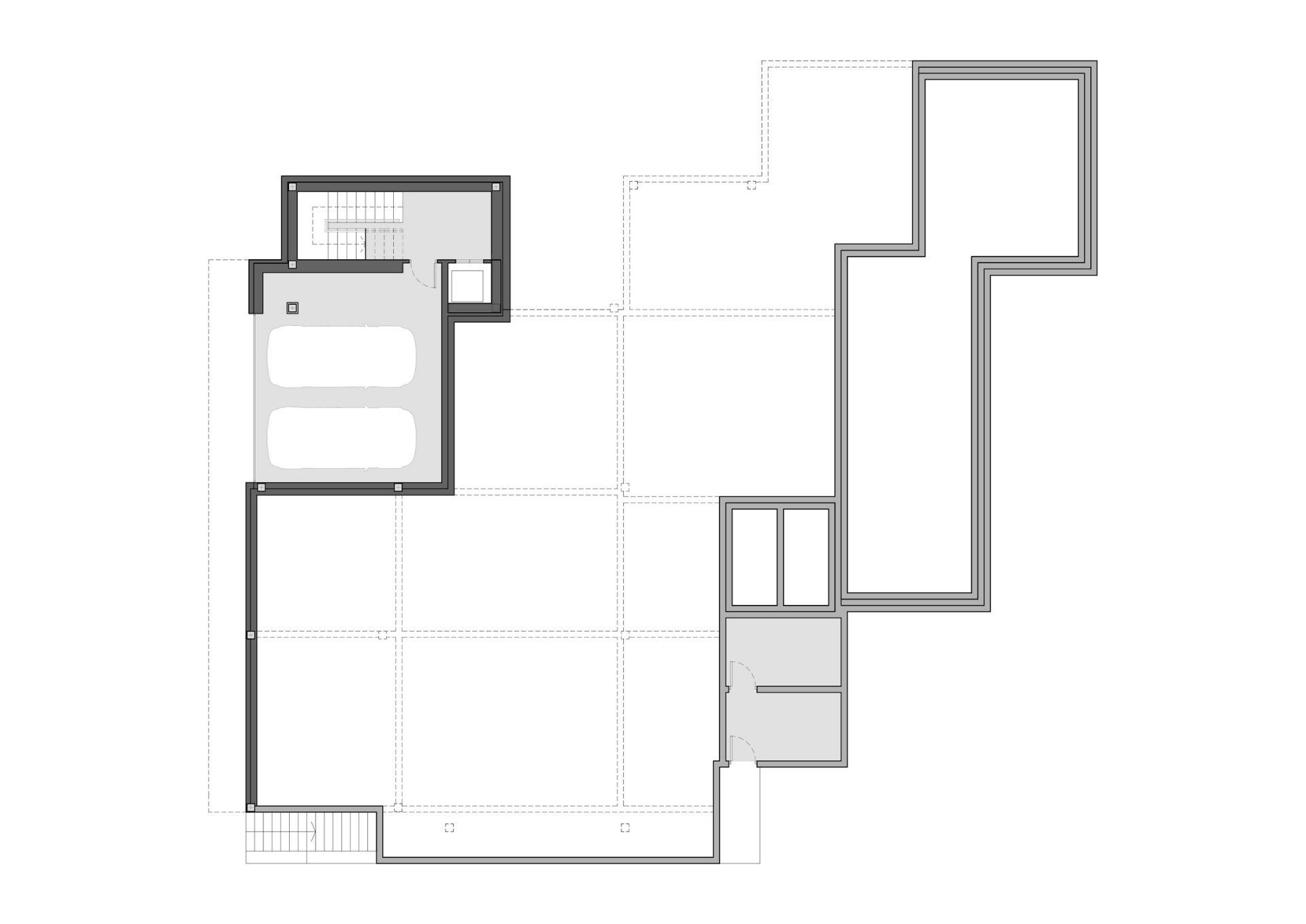 Floor plan level 1 of 4-bedroom villa in Pinar de Advocat-Cometa, Moraira