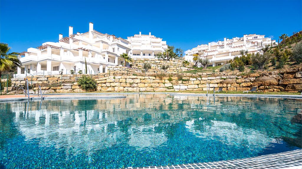 Lift lobby in new-build block, La Cerquilla, Marbella