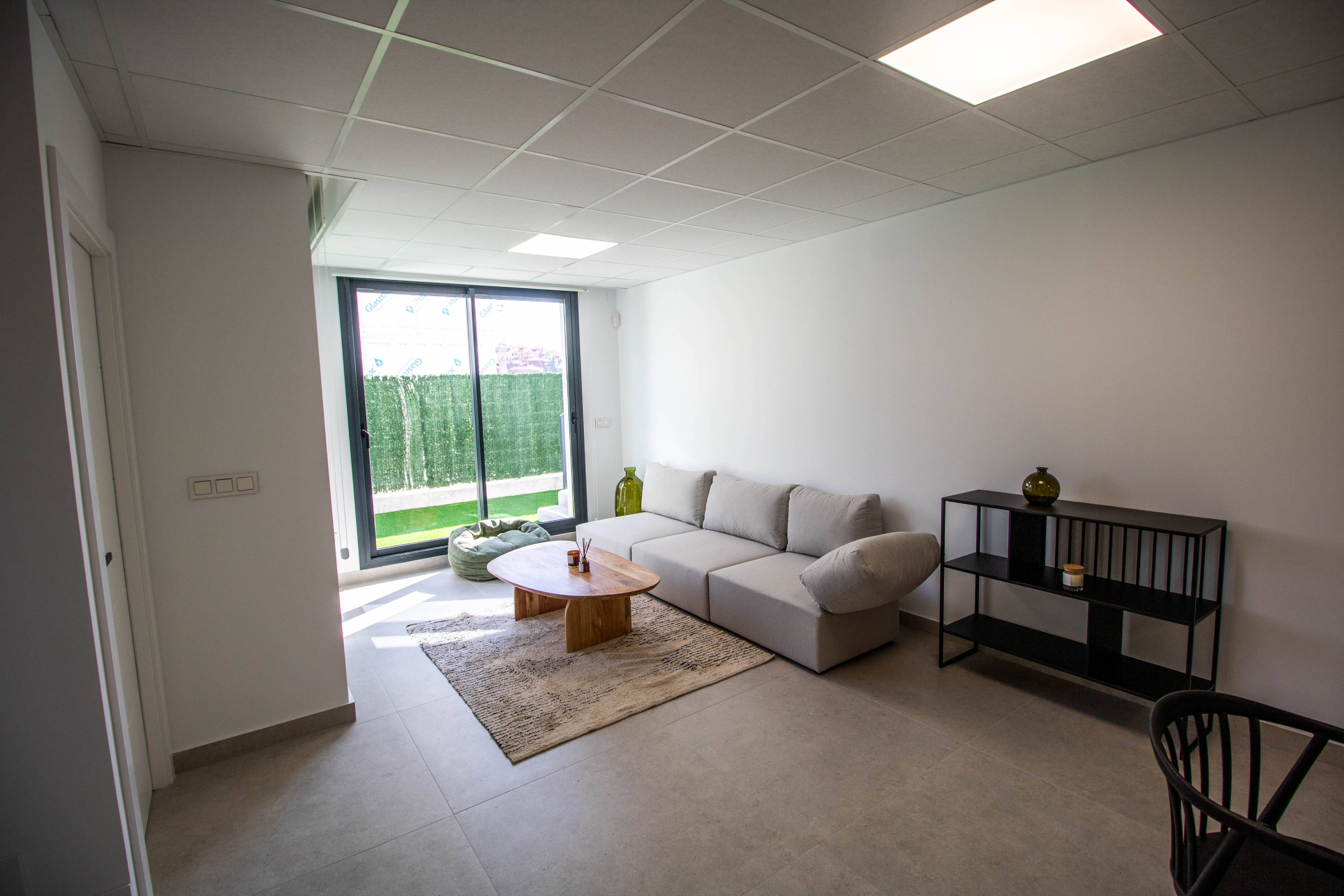 Rear garden of new-build villa, Golf Puig Campana, Finestrat