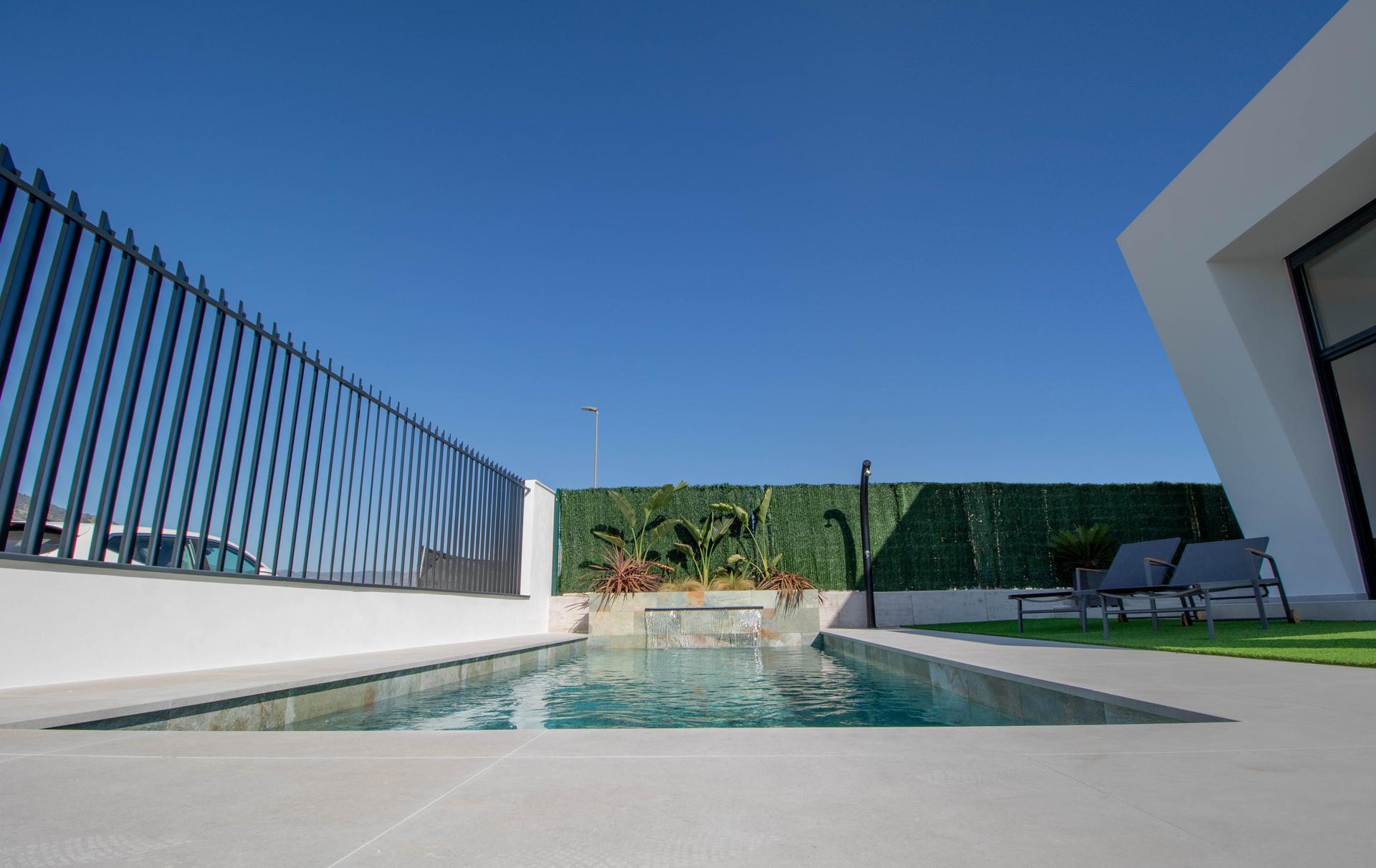 Plot boundary of 373m2 site, new-build villa, Finestrat