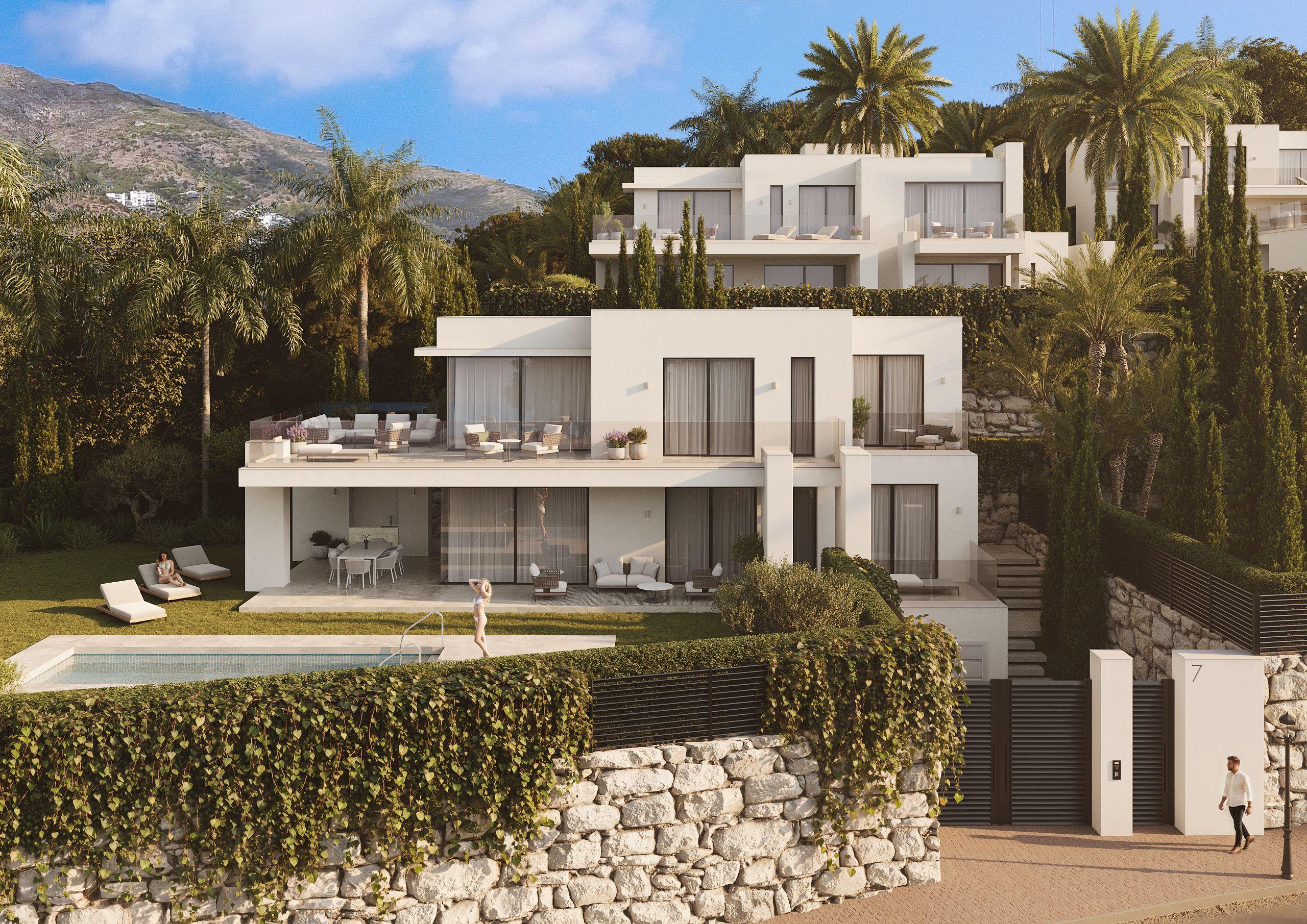 Covered outdoor terrace in 4-bedroom villa, Mijas Pueblo, Mijas