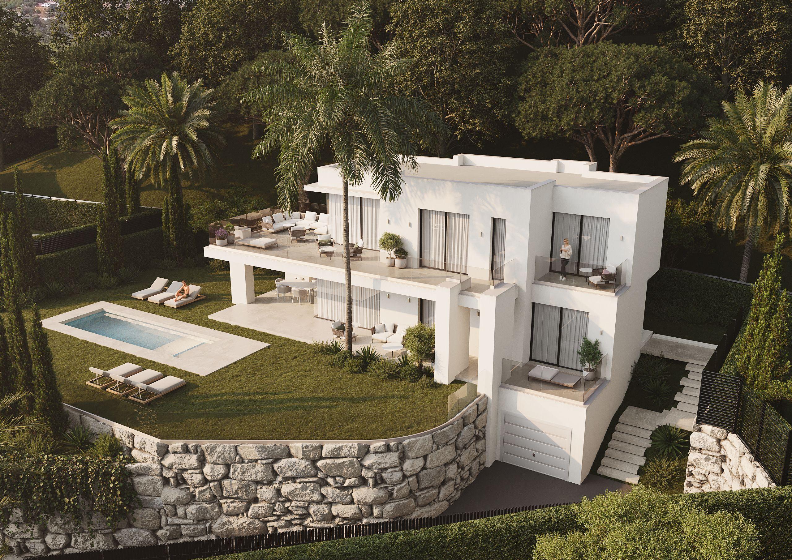 Master bedroom in 4-bedroom new-build villa, Mijas Pueblo
