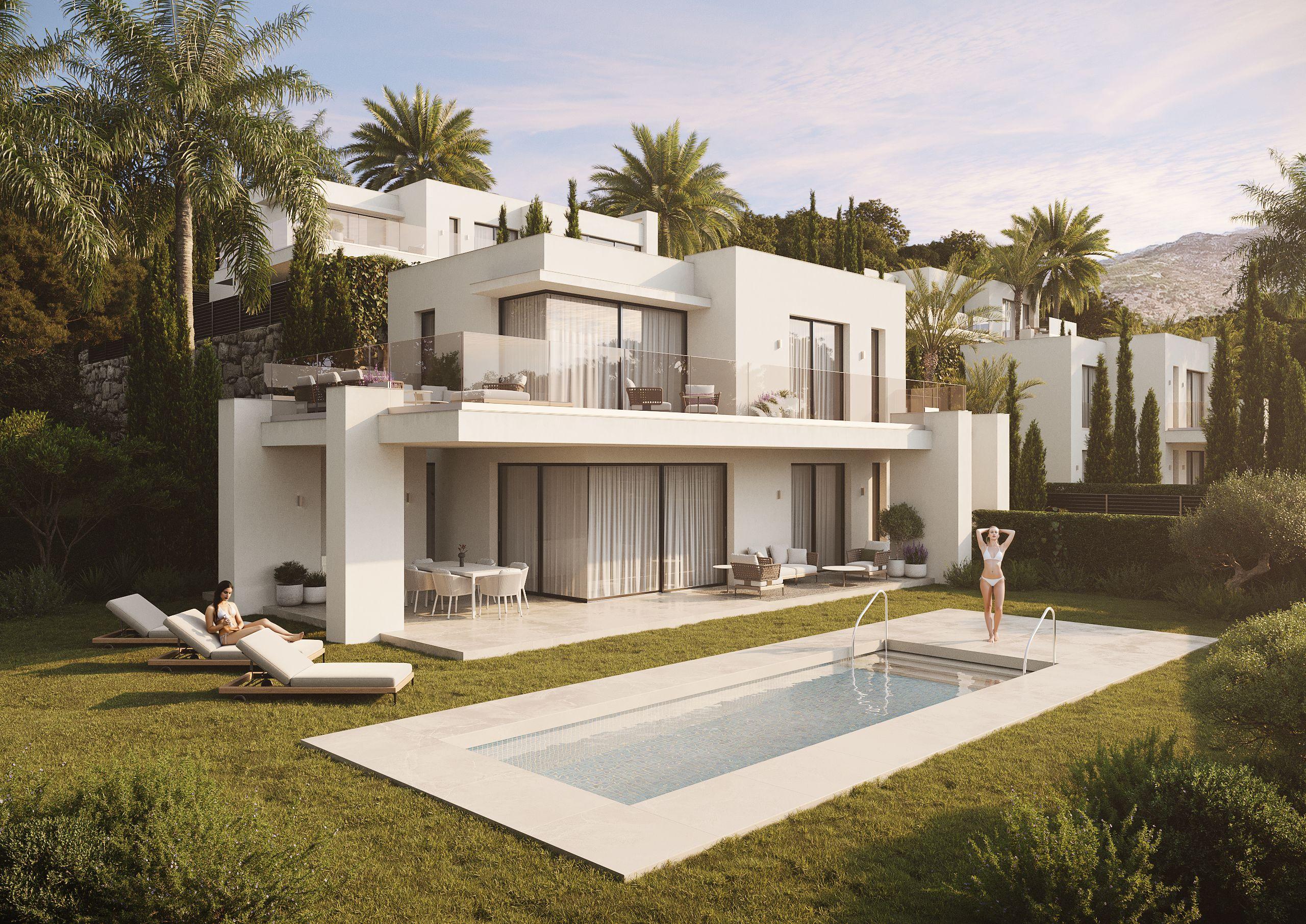 Kitchen area in 4-bed new-build villa, Mijas Pueblo, Mijas