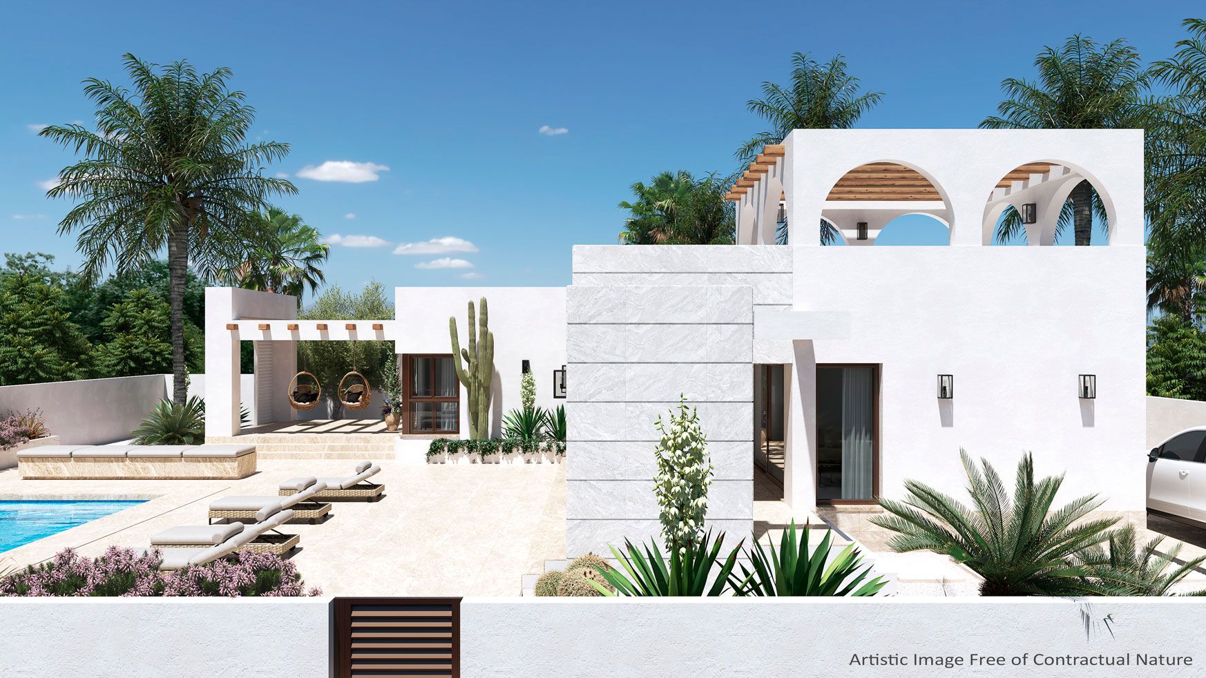 Open-plan living and dining area in 3-bedroom villa, Lo Marabú
