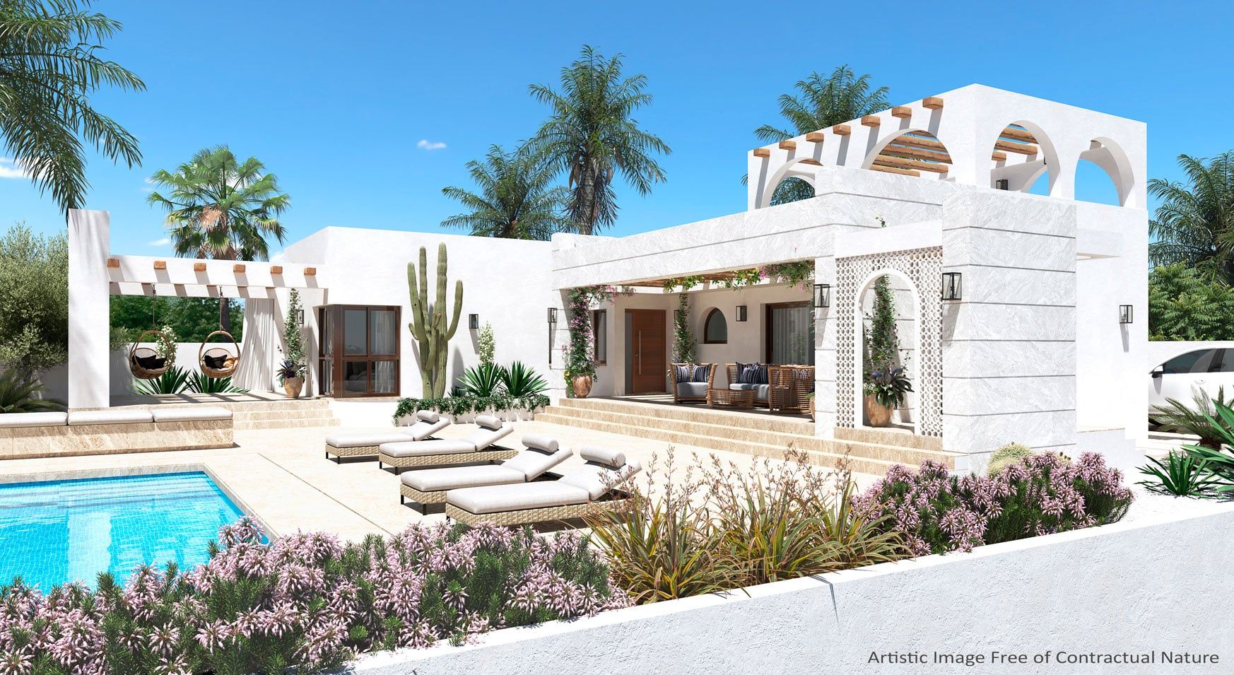 Second bedroom in new-build villa, Lo Marabú, Rojales